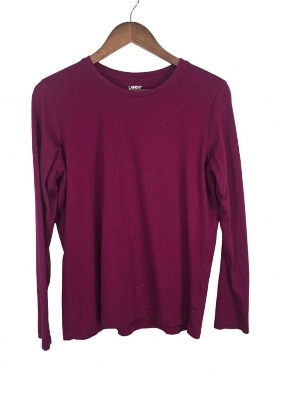 Lands' End plain purple long sleeve top